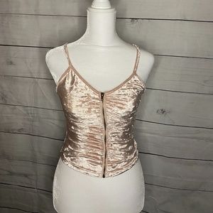 Velvet Crop Top